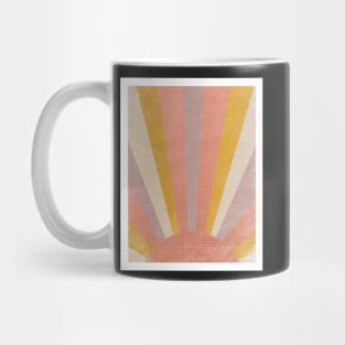 Retro Sun, Mid Century Sun, Rising Sun, Sun Ray, Sunburst Mug